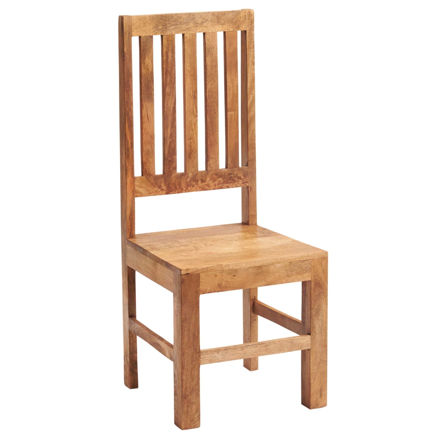 LIGHT MANGO SLAT BACK CHAIR