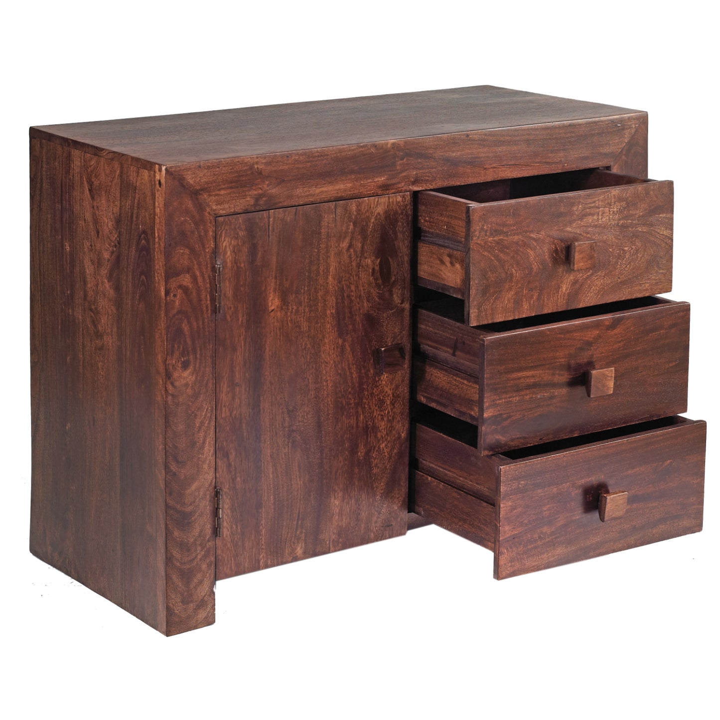 DARK MANGO 3 DRAWER SIDEBOARD