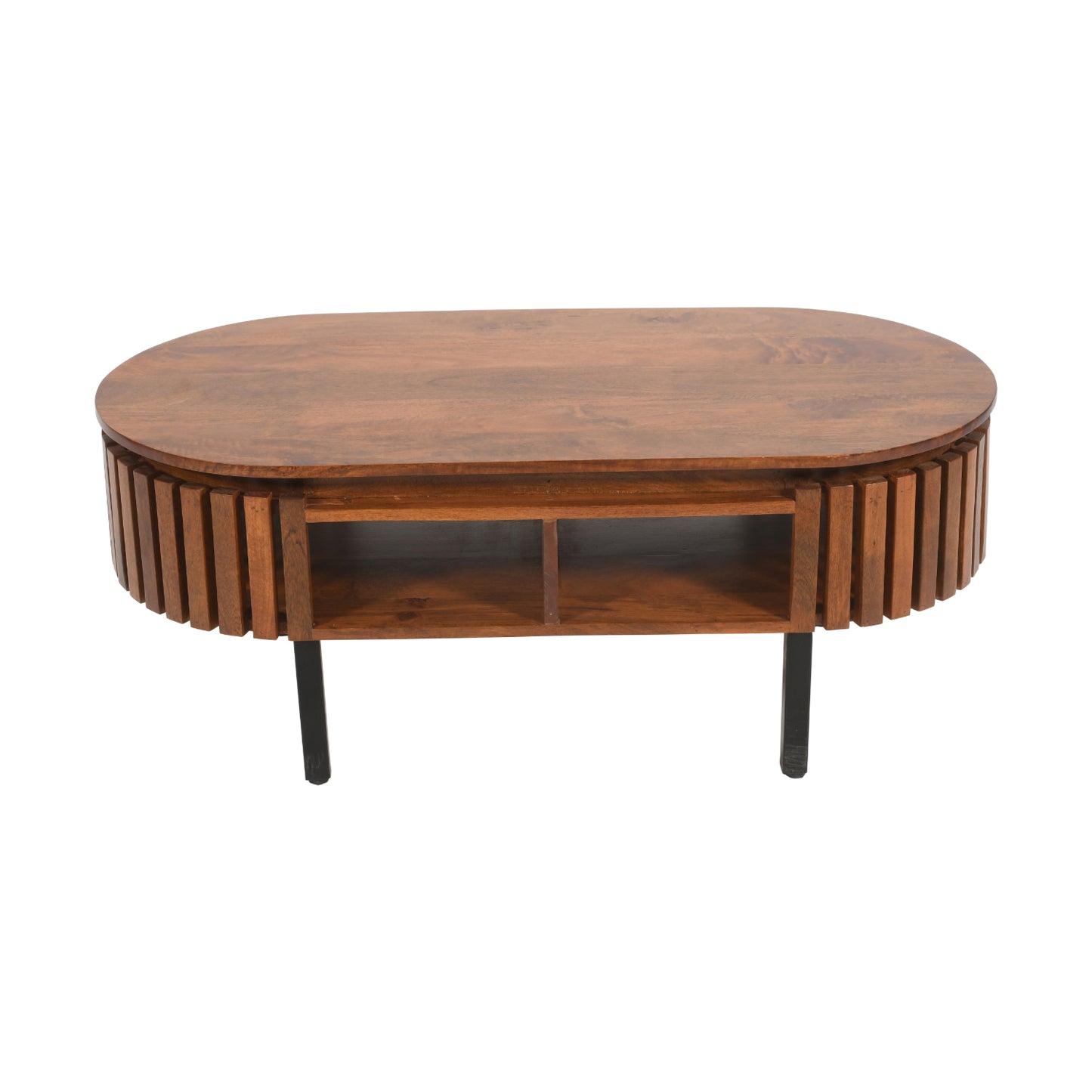 Slatted Mango Wood Rectangular Coffee Table