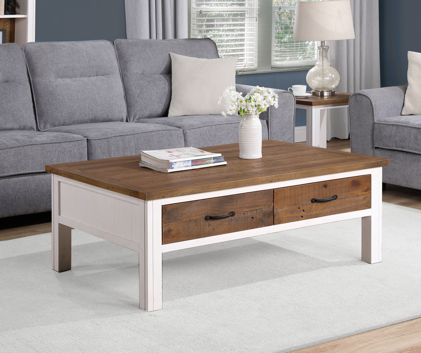 Coffee Table With Four Drawers :