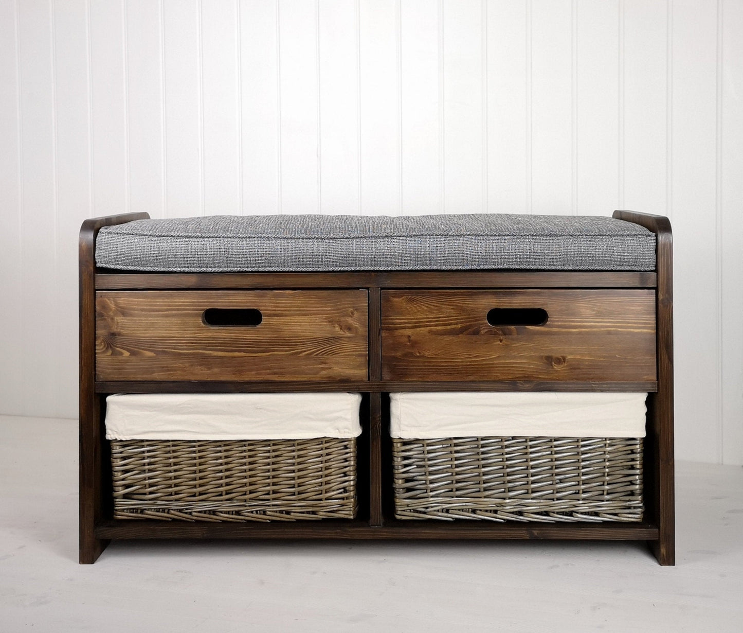 Double Farmhouse Storage Settle