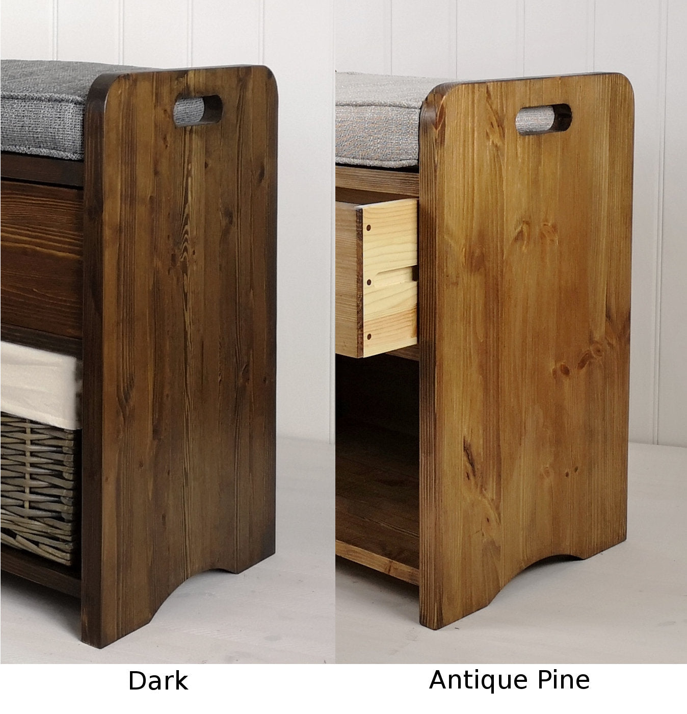 Double Farmhouse Storage Settle