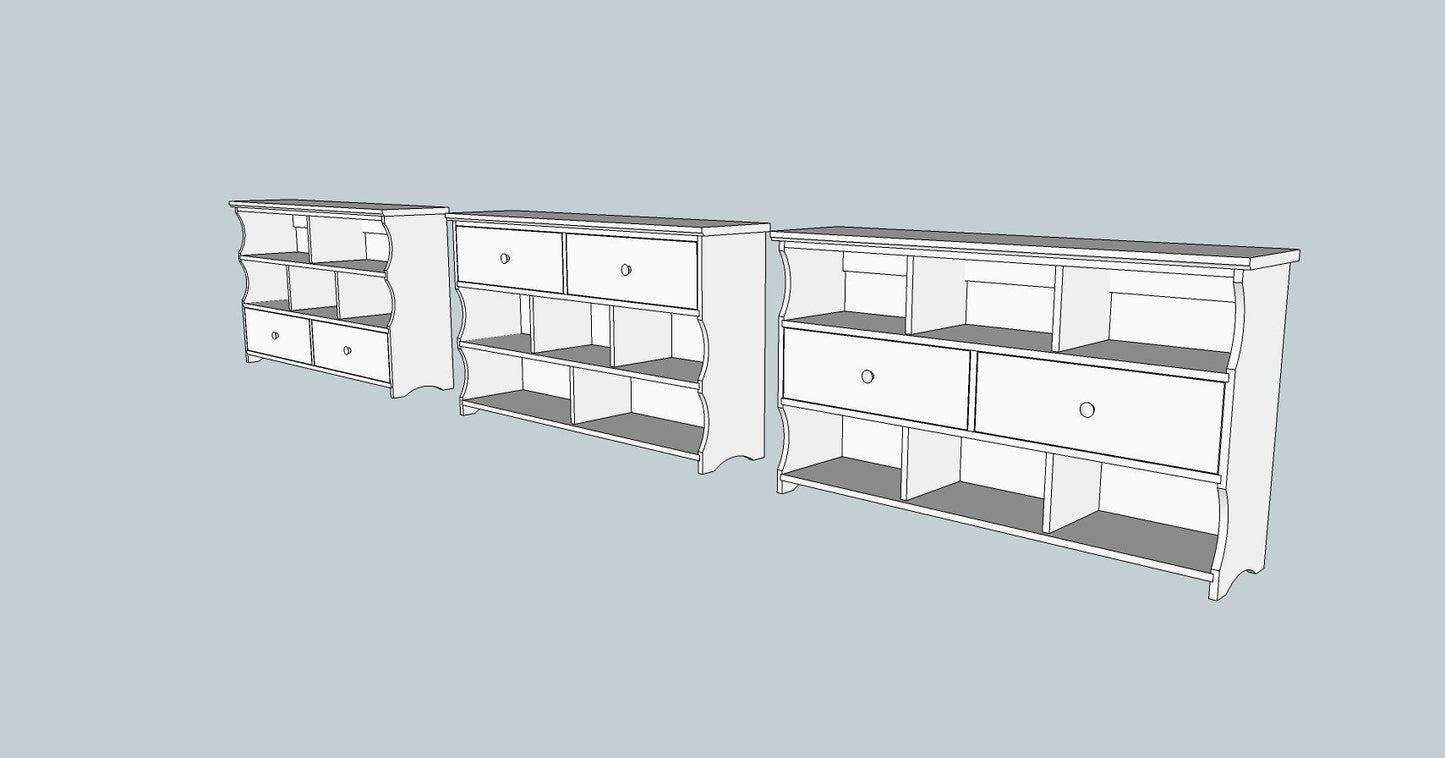 Shoe Rack Console Table - Classic