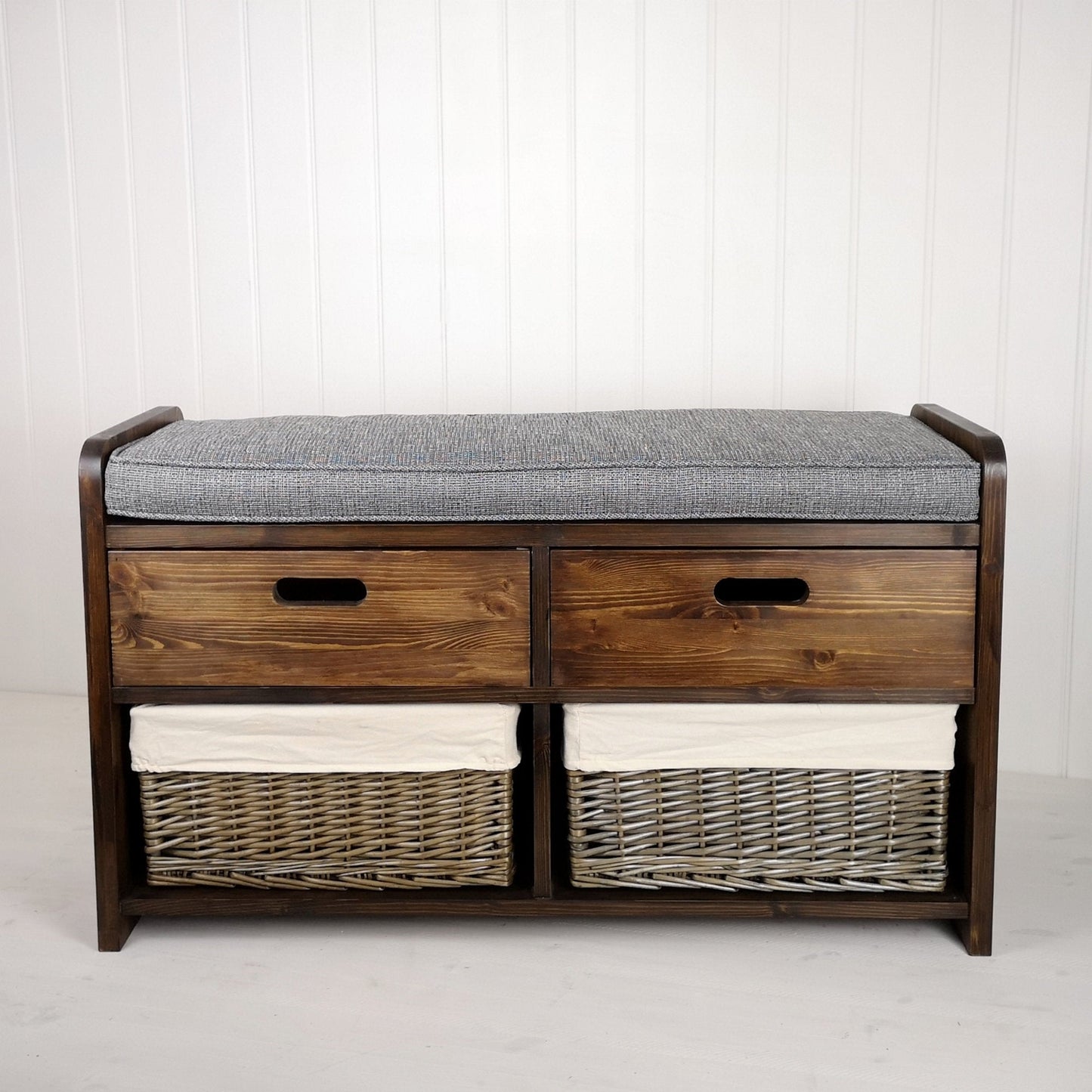 Double Farmhouse Storage Settle