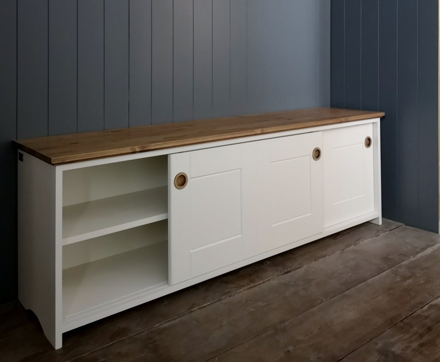 Utility Storage Cupboard with sliding doors - Country