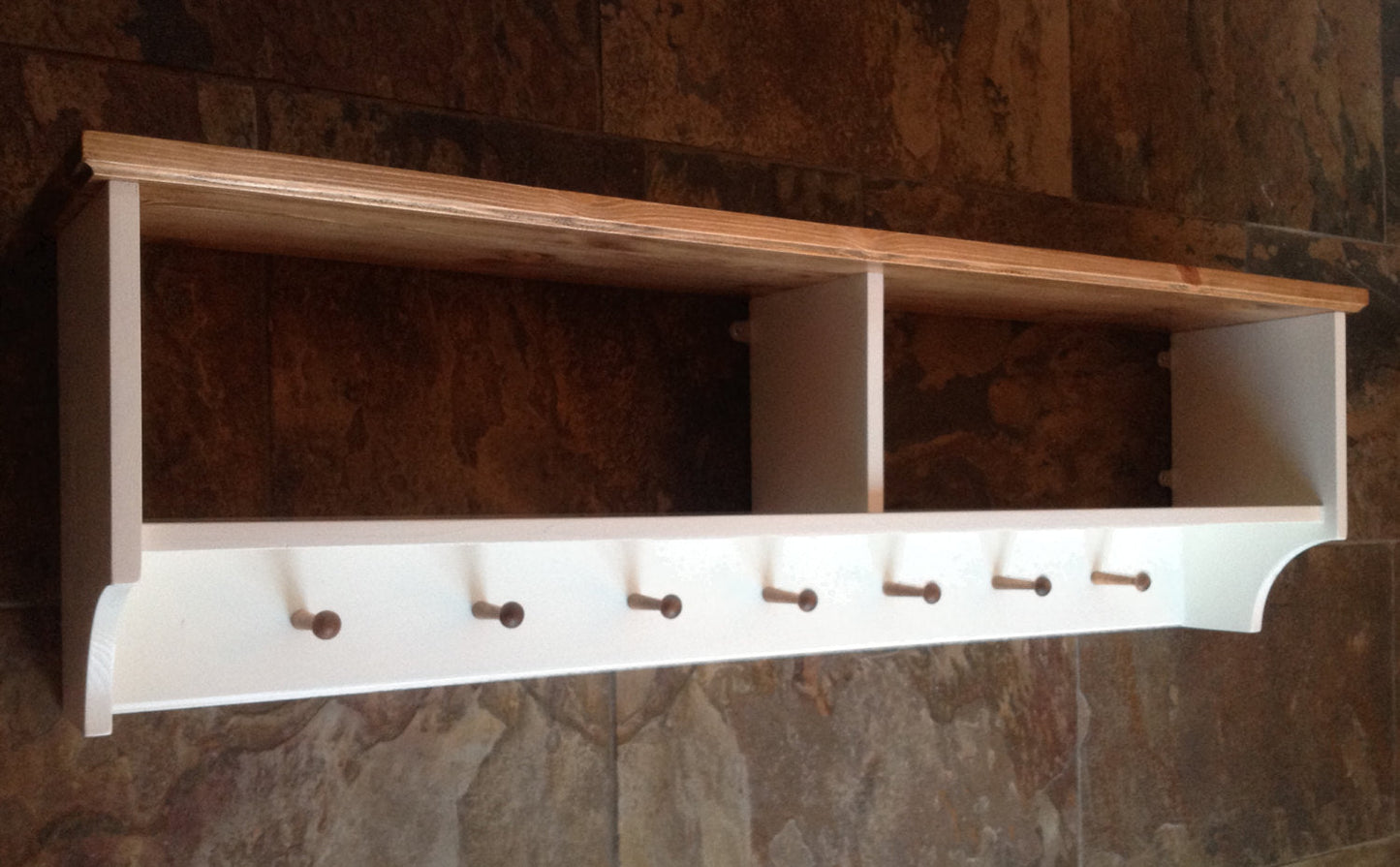 Large Hat & Coat Rack with Pegs