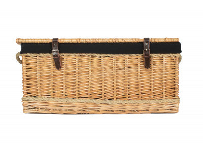 "Basket, 28" ROPE HANDLED TRUNK with BLACK LINING"