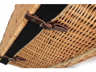 "Basket, 28" ROPE HANDLED TRUNK with BLACK LINING"