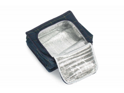 Basket, BLUE TWEED COOLER BAG