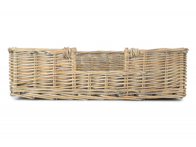Basket, SMALL RECTANGULAR DOG BED with CUSHION