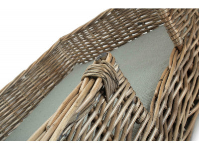 Basket, MEDIUM RECTANGULAR DOG BED with CUSHION