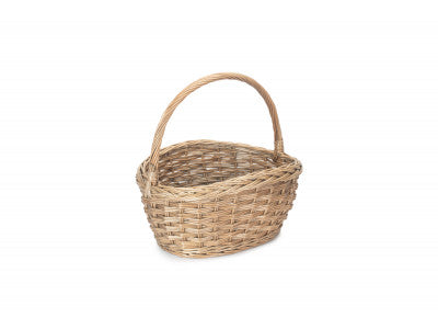 Basket, OVAL BRAID BORDER SHOPPER