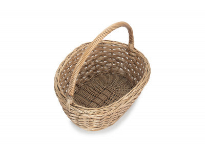 Basket, OVAL BRAID BORDER SHOPPER