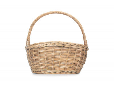 Basket, OVAL BRAID BORDER SHOPPER