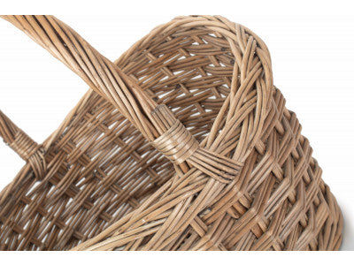 Basket, OVAL BRAID BORDER SHOPPER