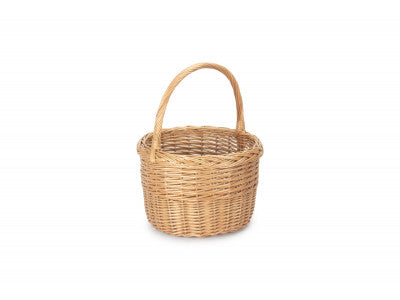 Basket, ROUND ORCHARD SHOPPER - LIGHT STEAMED