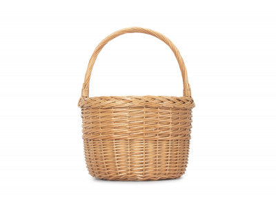 Basket, ROUND ORCHARD SHOPPER - LIGHT STEAMED