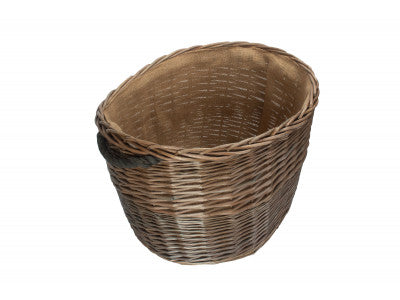 Basket, LARGE OVAL LOG BASKET