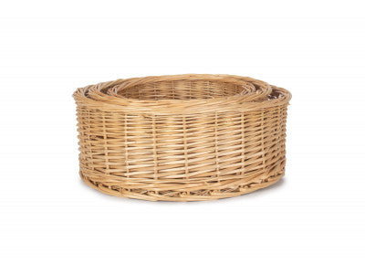 Basket, SET 3 ROUND STRAIGHT-SIDED TRAYS
