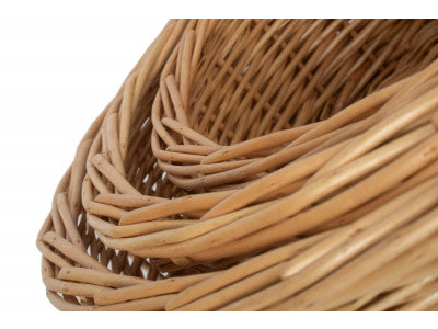 Basket, SET 3 ROUND STRAIGHT-SIDED TRAYS