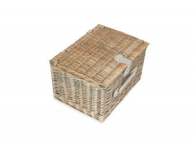 Basket, 4 PERSON GREY CHECKED CHILLER HAMPER