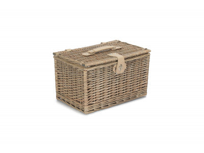 Basket, MEDIUM ANTIQUE WASH FINISH CHEST HAMPER