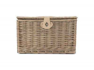 Basket, MEDIUM ANTIQUE WASH FINISH CHEST HAMPER