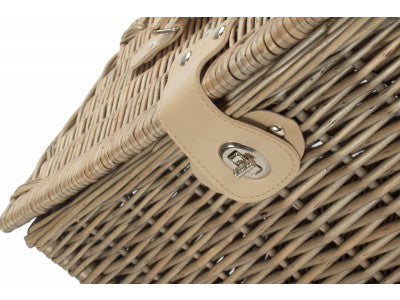 Basket, MEDIUM ANTIQUE WASH FINISH CHEST HAMPER