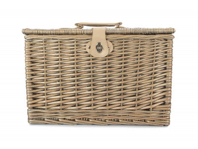 Basket, LARGE ANTIQUE WASH FINISH CHEST HAMPER
