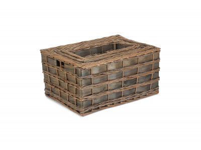 Basket, GREY SCANDI STORAGE BASKETS SET 4 - UNLINED