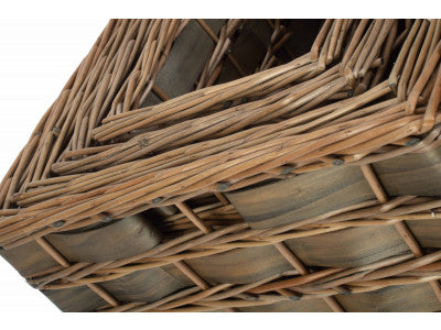 Basket, GREY SCANDI STORAGE BASKETS SET 4 - UNLINED