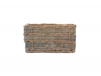 Basket, SMALL GREY SCANDI STORAGE BASKET - UNLINED