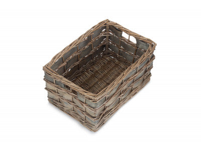 Basket, MEDIUM GREY SCANDI STORAGE BASKET - UNLINED