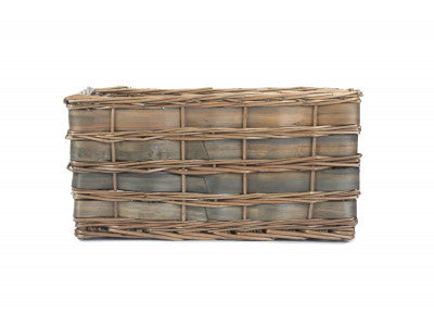 Basket, LARGE GREY SCANDI STORAGE BASKET - UNLINED