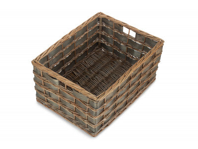 Basket, EXTRA LARGE GREY SCANDI STORAGE BASKET - UNLINED