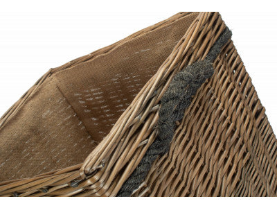 Basket, SIZE 2 ANTIQUE WASH SQUARE STORAGE BASKET