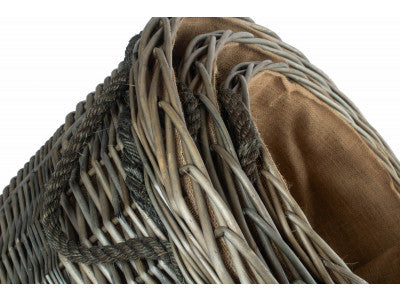 Basket, Set of 3 ANTIQUE WASH ROUND STORAGE BASKET 