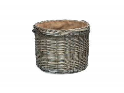 Basket, SIZE 2 ANTIQUE WASH ROUND STORAGE BASKET