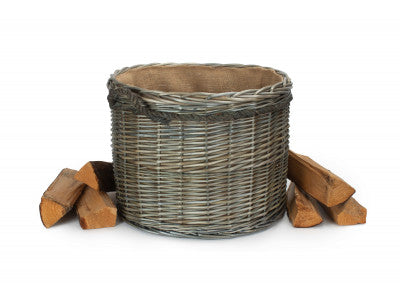 Basket, SIZE 2 ANTIQUE WASH ROUND STORAGE BASKET