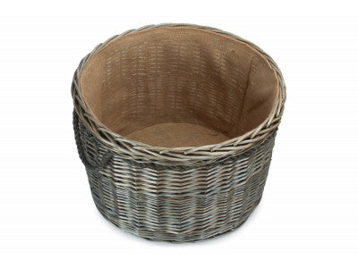 Basket, SIZE 3 ANTIQUE WASH ROUND STORAGE BASKET