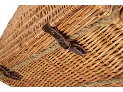 "Basket, 28" DOUBLE STEAMED ROPE HANDLED TRUNK"