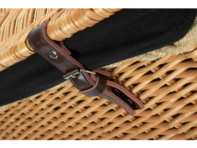 "Basket, 24" ROPE HANDLED TRUNK with BLACK LINING"