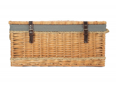 "Basket, 24" ROPE HANDLED TRUNK with GREY SAGE LINING"