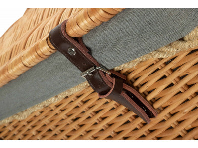 "Basket, 24" ROPE HANDLED TRUNK with GREY SAGE LINING"
