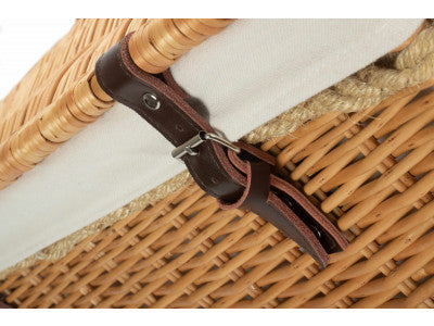 "Basket, 24" ROPE HANDLED TRUNK with WHITE LINING"