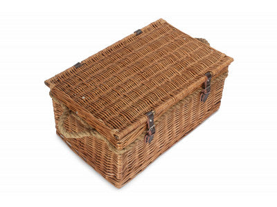 "Basket, 24" DOUBLE STEAMED ROPE HANDLED TRUNK"