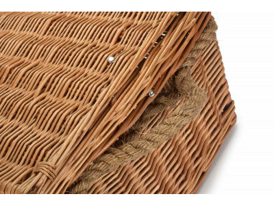 "Basket, 24" DOUBLE STEAMED ROPE HANDLED TRUNK"
