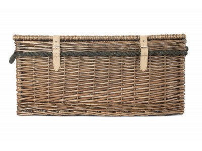 "Basket, 24" ANTIQUE WASH ROPE HANDLED TRUNK"