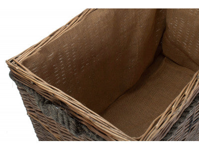 "Basket, JUMBO "LOGS" BASKET with WHEELS "