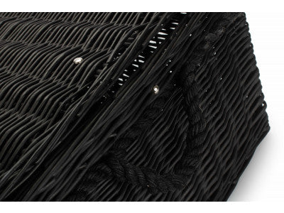 "Basket, 27" BLACK ROPE HANDLED TRUNK"
